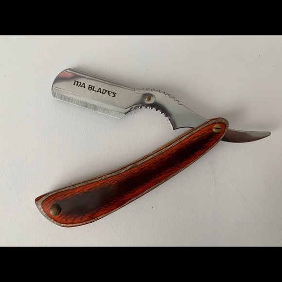 New Wood Handle Pro Straight Razor/ 20 Razors - Picture 4 of 5